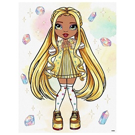 Набір для розпису по номерах для дітей "Rainbow High. Sunny" зі стразами 30х40см - 1 - smarttoys.com.ua