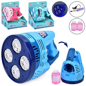 Мильні бульбашки 456-26A пістолет/бластер,акум.,запаска 2 шт.,USB,3 кольори,світло,кор.,23,5-26-17см - 1 - smarttoys.com.ua