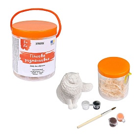 Набір для творчості Strateg Гіпсова розмальовка. Котик (30943) - 1 - smarttoys.com.ua