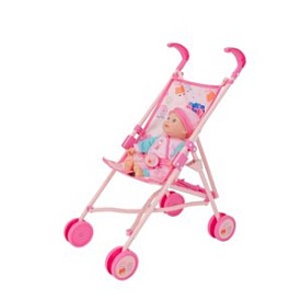 Візок 1424021 Peppa Pig, для ляльки, прогулянковий, метал, колеса пластик, карт. обг., 58,5-11-10см. - 1 - smarttoys.com.ua