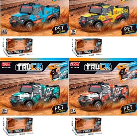 Машина A3322-1-2-3-4 інерція.звук,світ,корп.не б'ється,гум.колеса,2види.2кольори.бат.кор.27-15,5-12с - 1 - smarttoys.com.ua