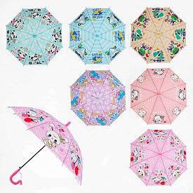 Парасолька C 65283 (60) d=84 см, свисток, в пакеті, ВИДАЄТЬСЯ МІКС ВИДІВ - 1 - smarttoys.com.ua