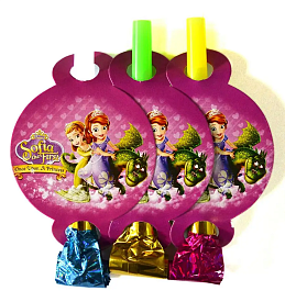 Святковий язичок-гудок "Принцеса " (6 шт/уп) - 1 - smarttoys.com.ua