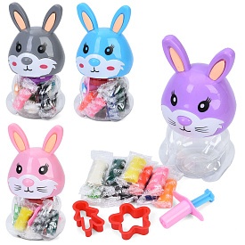 Тісто для ліплення MK 5783 10кольорів,у стіках,аромат,шприц,формочки 2шт,4 кольори,в колбі(зайчик) - 1 - smarttoys.com.ua