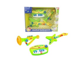 Набір муз. інструментів, батарейки в комплекті, в кор.48,5 * 36,5 * 11,5 см (12шт / ящ) - 1 - smarttoys.com.ua