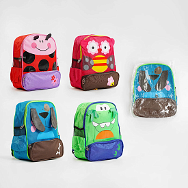 Рюкзак C 57501 (120) ВИДАЄТЬСЯ ТІЛЬКИ МІКС ВИДІВ, тваринка, 4 види, у пакеті - 1 - smarttoys.com.ua