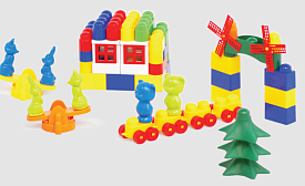 Конструктор "Майстер-Блок" №4 (74 деталі), пак. пвх 1-026  - 1 - smarttoys.com.ua