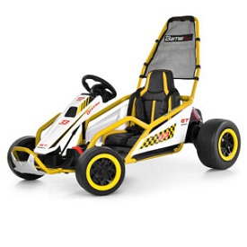 Електрокарт M 6374EL-6(24V) 24V7AH, 2*200W, MP3, USB, BLUETOOTH, TF, EVA, музика, жовтий - 1 - smarttoys.com.ua