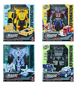Трансформер JJ 303 AD (48/2) 4 види, висота 22 см, пластикові колеса, в коробці, ВИДАЄТЬСЯ ТІЛЬКИ МІКС ВИДІВ - 1 - smarttoys.com.ua