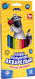 Олівці акварельні шестигранні 12 кольорів - 1 - smarttoys.com.ua