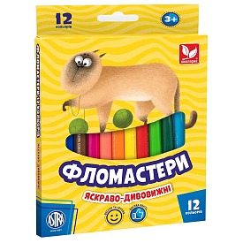 Фломастери 12 кольорів - 1 - smarttoys.com.ua