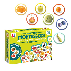 Магнітний набір Монтесорі Овочі, фрукти і ягоди - 1 - smarttoys.com.ua