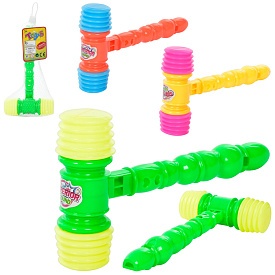 Молоточок 0056 свисток, пискавка, 3 кольори, сітка, 13-29-4 см. - 1 - smarttoys.com.ua