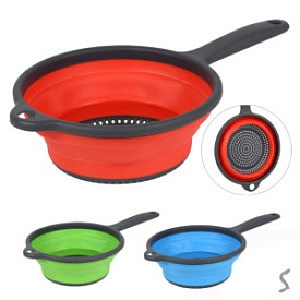 Друшляк-трансформер з ручкою силікон складний S 34*19.5*8см MH-3826S - 1 - smarttoys.com.ua