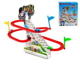 Трек 1112 I (120/2) автоматичний підіймач, звуки, мелодія, підсвічування, 3 машинки, в коробці - 1 - smarttoys.com.ua