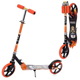 Самокат SR 2-050-1-OR сталь,2колеса ПУ200мм, кермо87/97см,підніжка52/30-11см,підставка,складаний - 1 - smarttoys.com.ua