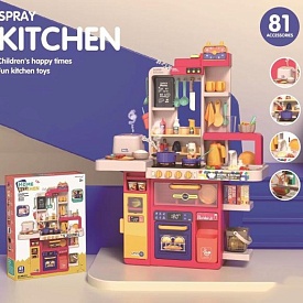Кухня 889-272 духовка,мийка-ллється вода(механ.),мультив.,пара,продукти,посуд,муз.,світло,бат.,кор. - 1 - smarttoys.com.ua