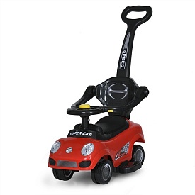 Каталка-толокар M 5784-3 батьківська ручка, муз., світло, червоний. - 1 - smarttoys.com.ua