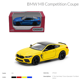 Модель легкова BMW M8 COMPETITION COUPE 5'' KT5425W метал.інерц.відкр.дв.4кол.кор./96/ - 1 - smarttoys.com.ua
