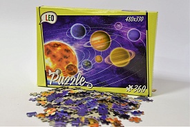 Пазли 207-9, 360 ел. (12 шт) Лео, "Сонячна система", в коробці 32-22-4,5см - 1 - smarttoys.com.ua