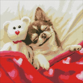 Набір з алмазною мозаїкою "Спляча красуня" 40х40см - 1 - smarttoys.com.ua