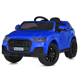 Джип M 5796EBLR-4 радіокер. 2,4G, 2мот.35W, 1акум.12V7-9AH, MP3, USB, муз.,світло,EVA,TF,шкіра,синій - 1 - smarttoys.com.ua