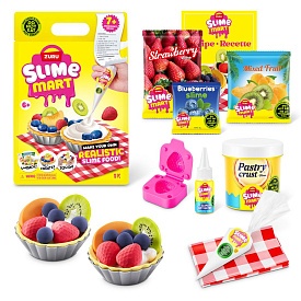 Ігровий набір зі слаймами SLIME MART серії "Shopping Bag" – ФРУКТОВИЙ ТАРТ - 1 - smarttoys.com.ua