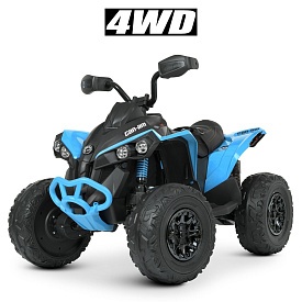 Квадроцикл M 5001EBLR-4 2,4G, 4 мотори 35W, 1акум.12V10Ah, EVA, шкiра, синiй. - 1 - smarttoys.com.ua