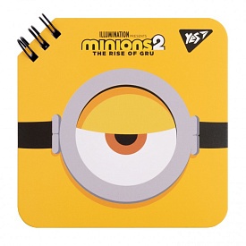Блокнот YES 110х110/80 подв. cпіраль Minions - 1 - smarttoys.com.ua