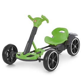 Електрокарт M 6072EBR-5 радіок2,4G, 1мотори35W, 1акум6V4AH, EVA, BLUETOOTH, музика, світло, зелений - 1 - smarttoys.com.ua