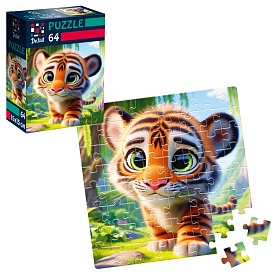 Пазли De.tail. Миле тигреня. 64 деталі DT1234-15 (укр) - 1 - smarttoys.com.ua
