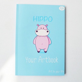 Блокнот TM Profiplan "Artbook hippo", A5 - 1 - smarttoys.com.ua