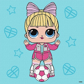 Набір для розпису по номерах для дітей "L.O.L Surprise! Game on. Suite Princess" 25x25см - 1 - smarttoys.com.ua