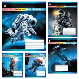 Зошит 24 арк.клітинка Тверда ТА51304 SPACE, 20/320 - 1 - smarttoys.com.ua