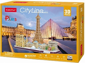 MC254h ТРИВИМIРНА ГО ЛОВОЛОМКА-КОНСТРУКТОР "CITY LINE PARIS" - 1 - smarttoys.com.ua