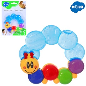 Брязкальце 306 D прорізувач з охолодженням, лист, 14-19,5-2,5 см. - 1 - smarttoys.com.ua