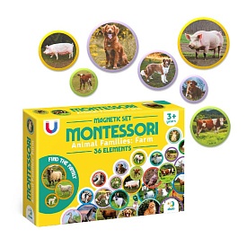 Магнітний набір Монтесорі Родини тварин: ферма - 1 - smarttoys.com.ua