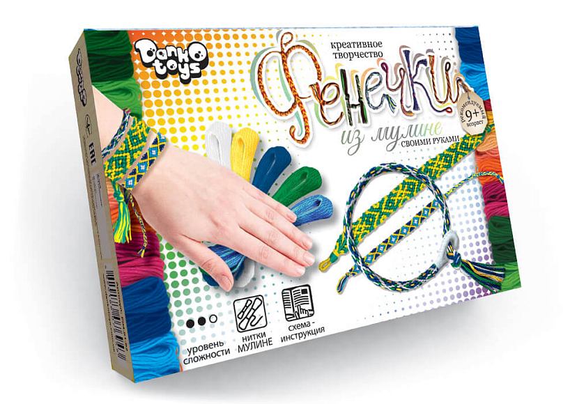 Фенічки з муліне FIM-01-01,02,03,04...0 (32) "Danko Toys", 8 видів - 2 - smarttoys.com.ua