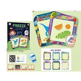 Досточка CQ150-4,маркер 4шт.(невид. чорнило/ліхтарик,кольорові -3шт),6 видів,бат.,кор.,19,5-22,5-3,5 - 1 - smarttoys.com.ua