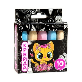 Крейда Олівець - 10 штук Strateg різнокольорова (50112) - 1 - smarttoys.com.ua