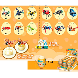 Конструктор SLUBAN M38-B1068 "Qbricks Egg": Комахи - 1 - smarttoys.com.ua