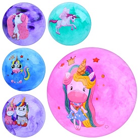 М'яч дитячий MS 3750 9 дюймів, ПВХ, 60 г, 5 видів (єдиноріг)/4 кольори, 10 шт. в кул. - 1 - smarttoys.com.ua