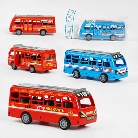 Автобус XY  331-09 (288/2) 2 кольори, інерція, відчиняються двері, у пакеті - 1 - smarttoys.com.ua