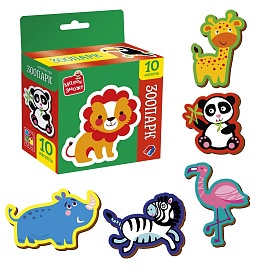 Гра розвиваюча Vladi Toys набір магнітів. "Зоопарк" VT3106-39 - 1 - smarttoys.com.ua