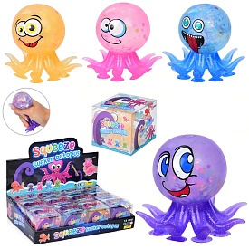 Фігурка FG240428045Q восьминіг, антистрес,на присосках,кор./бліст.,12шт.(4 види)в диспл.,34-8-25,5см - 1 - smarttoys.com.ua