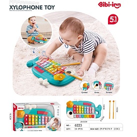 Ксилофон 6223 8 тонів, палички 2шт, в кор-ці, 30-18,5-7см - 1 - smarttoys.com.ua