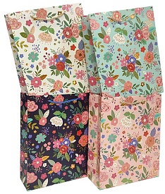 Пакет 18*23*8см паперовий "Квіткова ніжність", 12 шт в пак. - 1 - smarttoys.com.ua