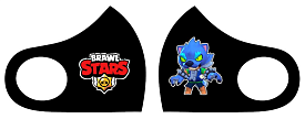 Маска Pitta Print M Brawl Stars Леон Оборотень Black																						 - 1 - smarttoys.com.ua