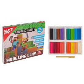 Пластилін Yes, 16 кол., 320г "Minecraft" - 1 - smarttoys.com.ua