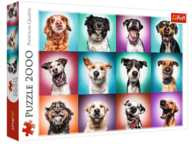 71195 Trefl Пазли "2000" Веселі портрети собак II - 1 - smarttoys.com.ua